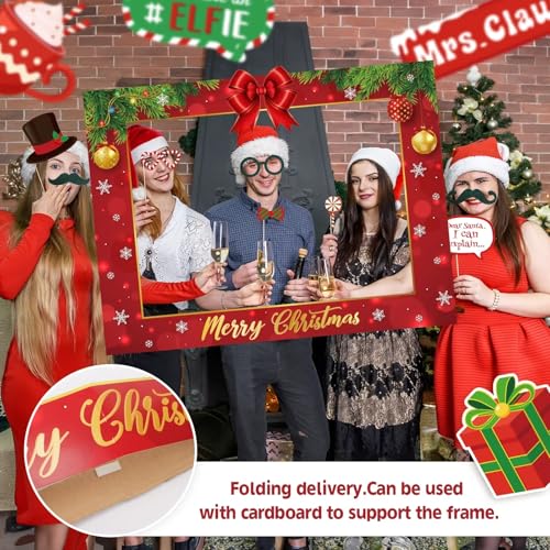 Christmas Photo Booth Props & Frame X307311