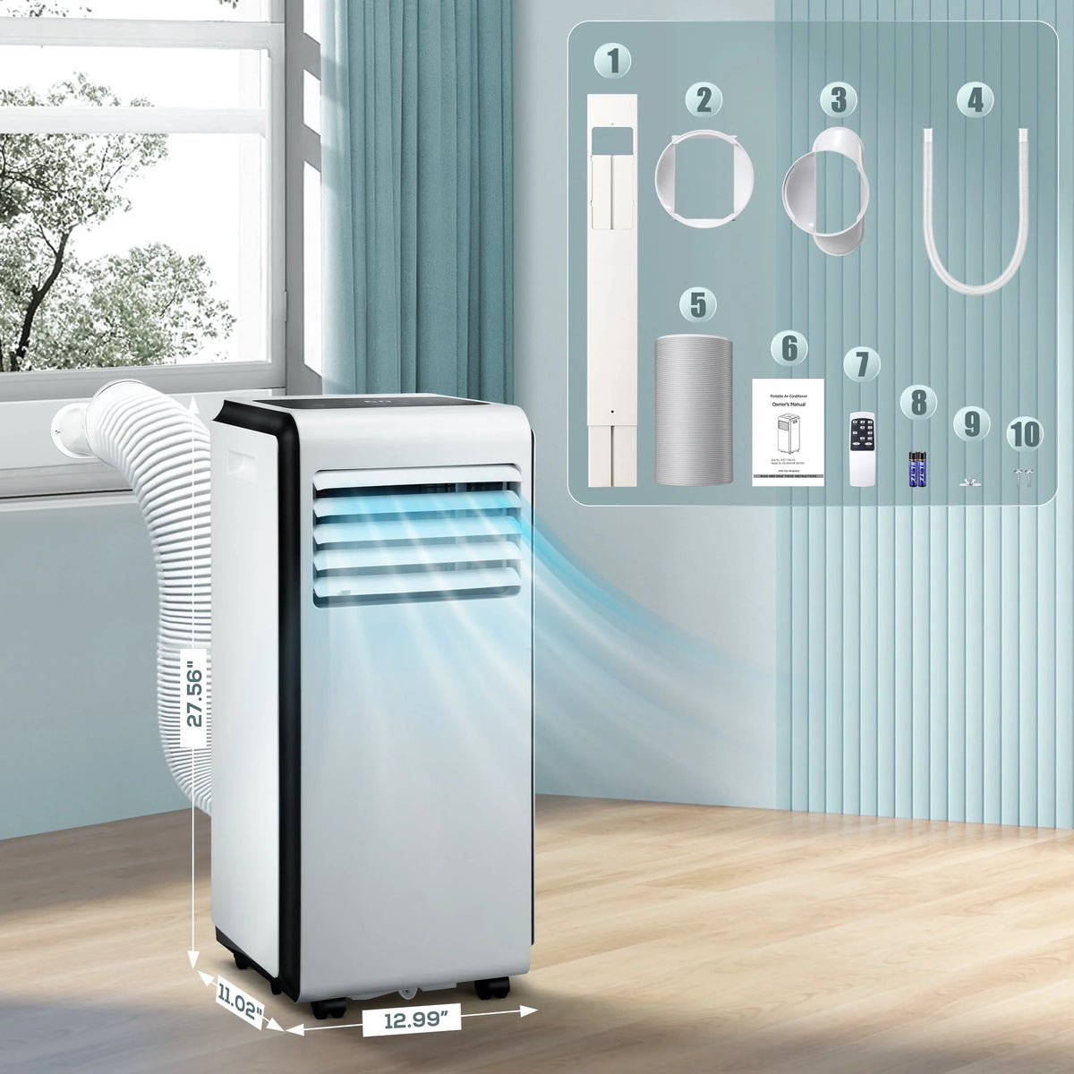 5000 BTU Portable Air Conditioner Q6535
