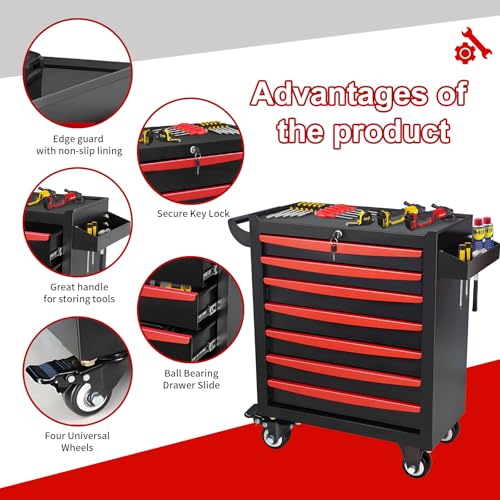 5 Drawer Metal Rolling Tool Chest X7695
