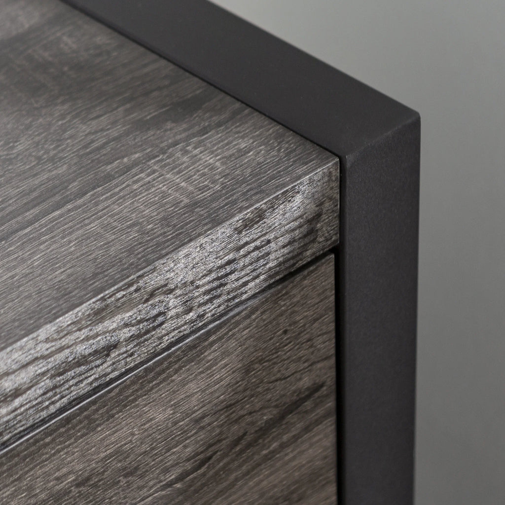 Metal and Wood TV Stand up to 78" Charcoal K4251