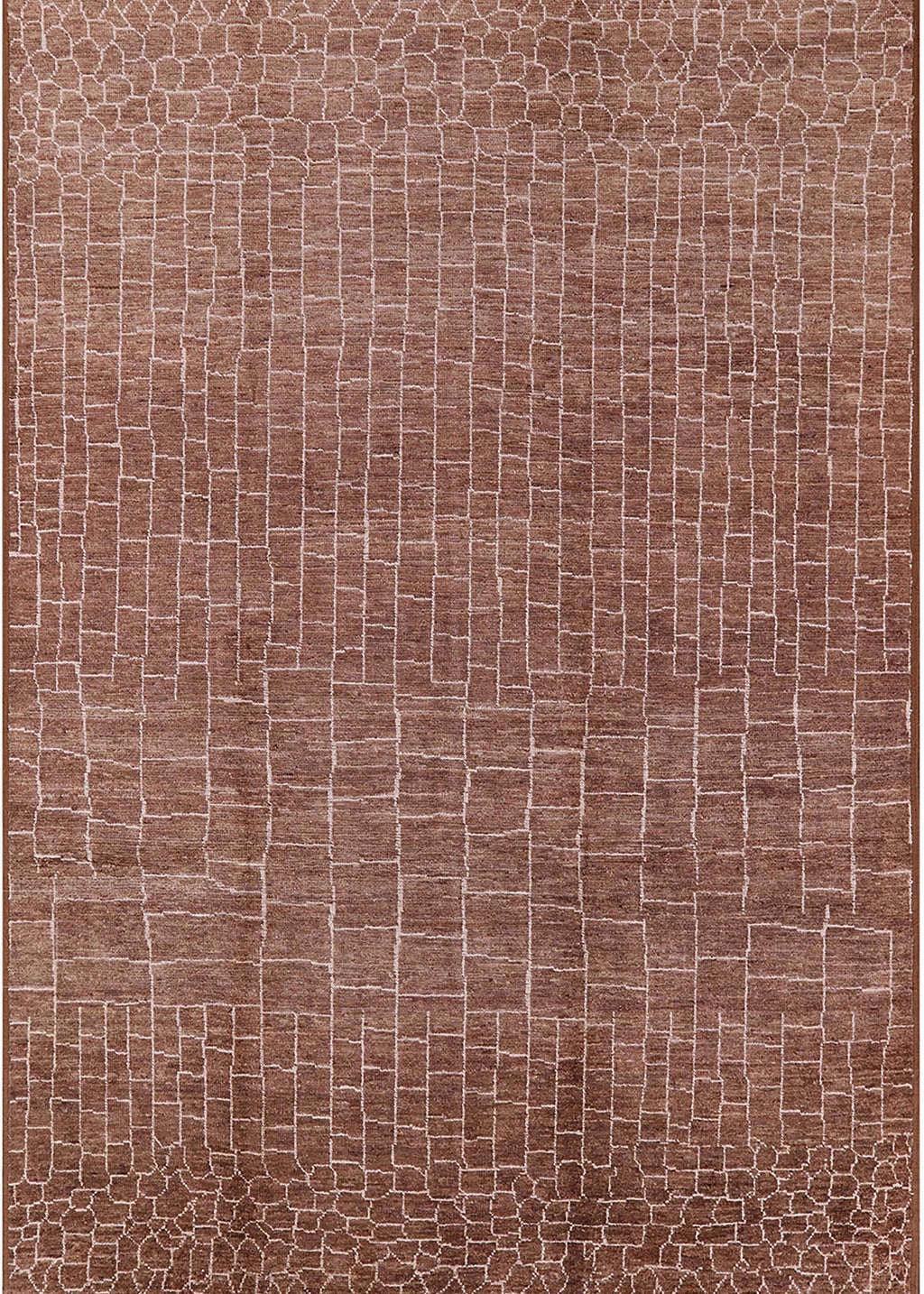 Light Copper Gold Rectangle Area Rug P7678