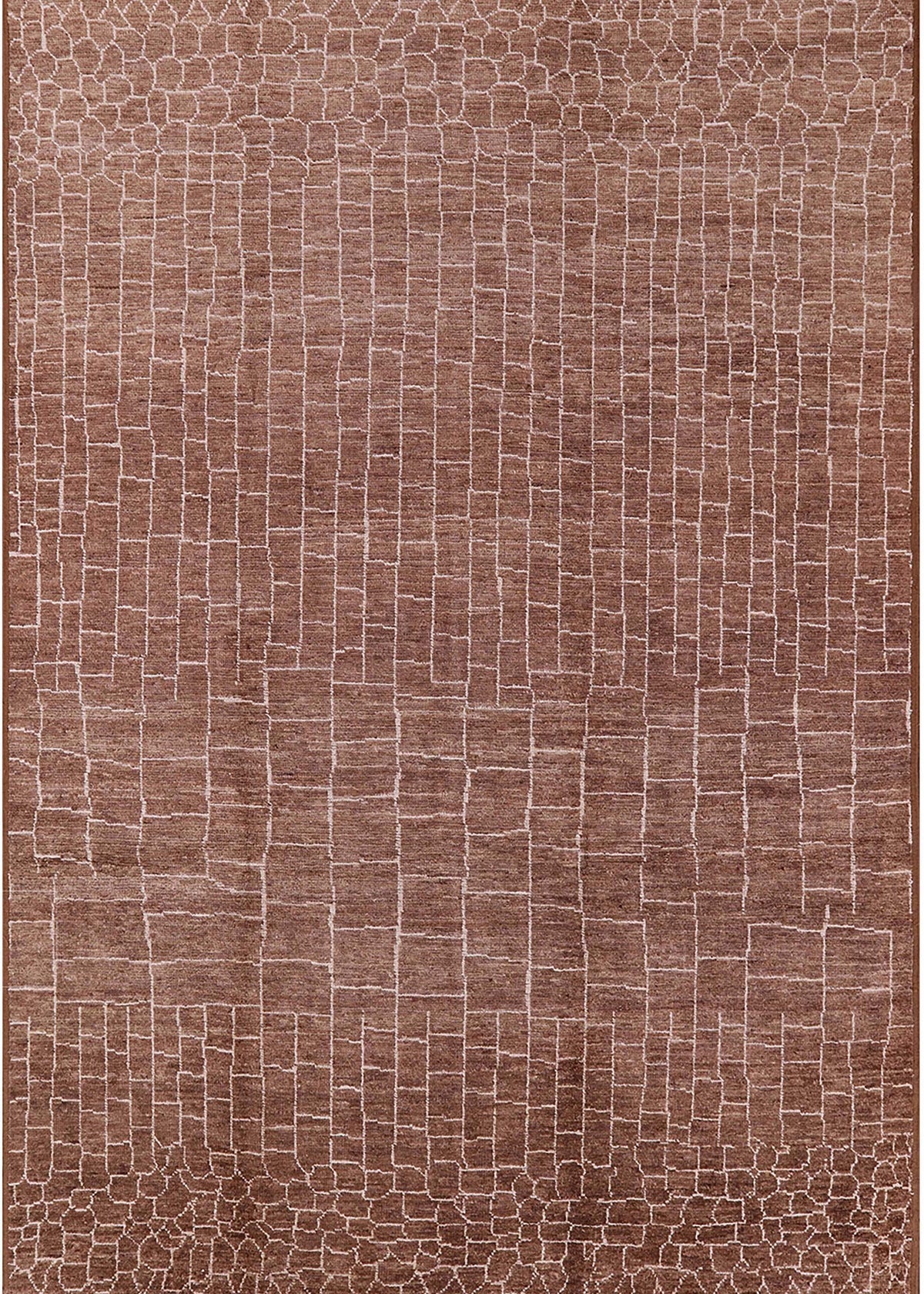 Light Copper Gold Rectangle Area Rug P7678