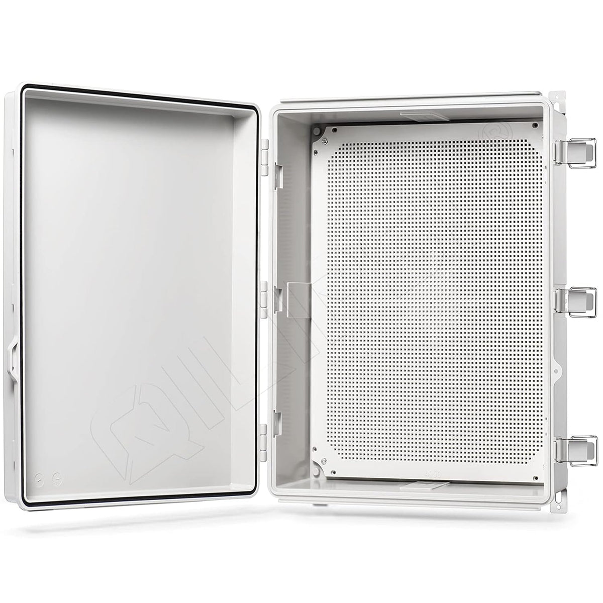 Junction Box with Mounting Plate, IP67 Waterproof ABS Plastic Grey Y762168