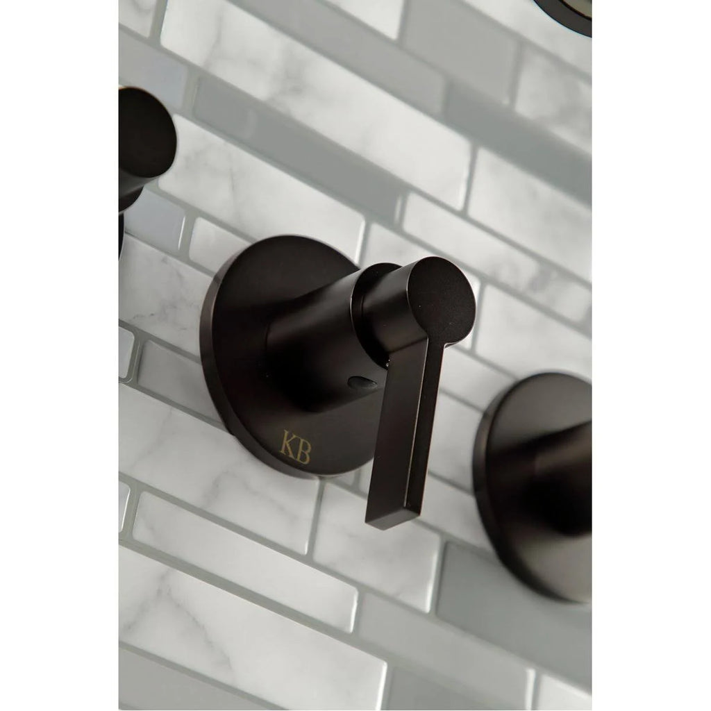 Oil Rubbed Bronze Three-Handle Tub and Shower Faucet D85673