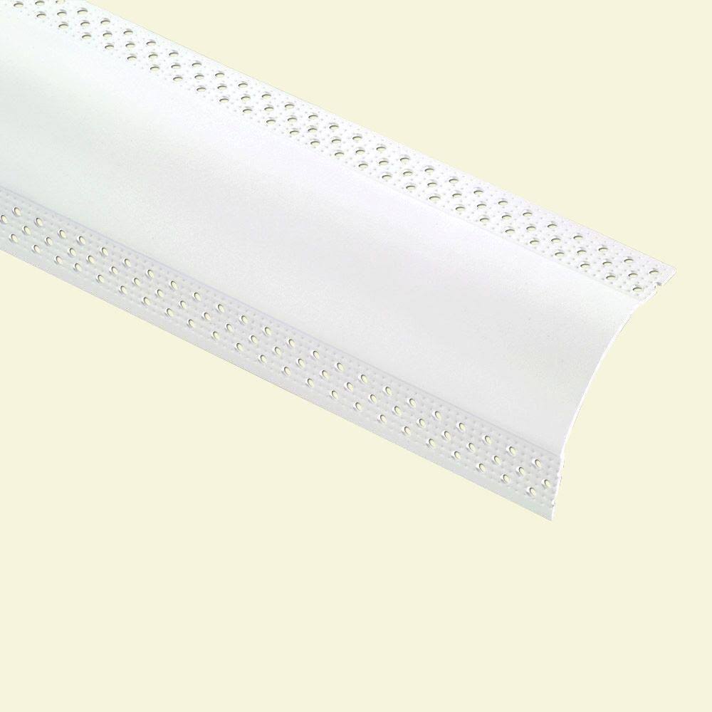 8 ft. x 1-1/2 in. Vinyl Bullnose Splay Corner Bead (30-Pack) J208