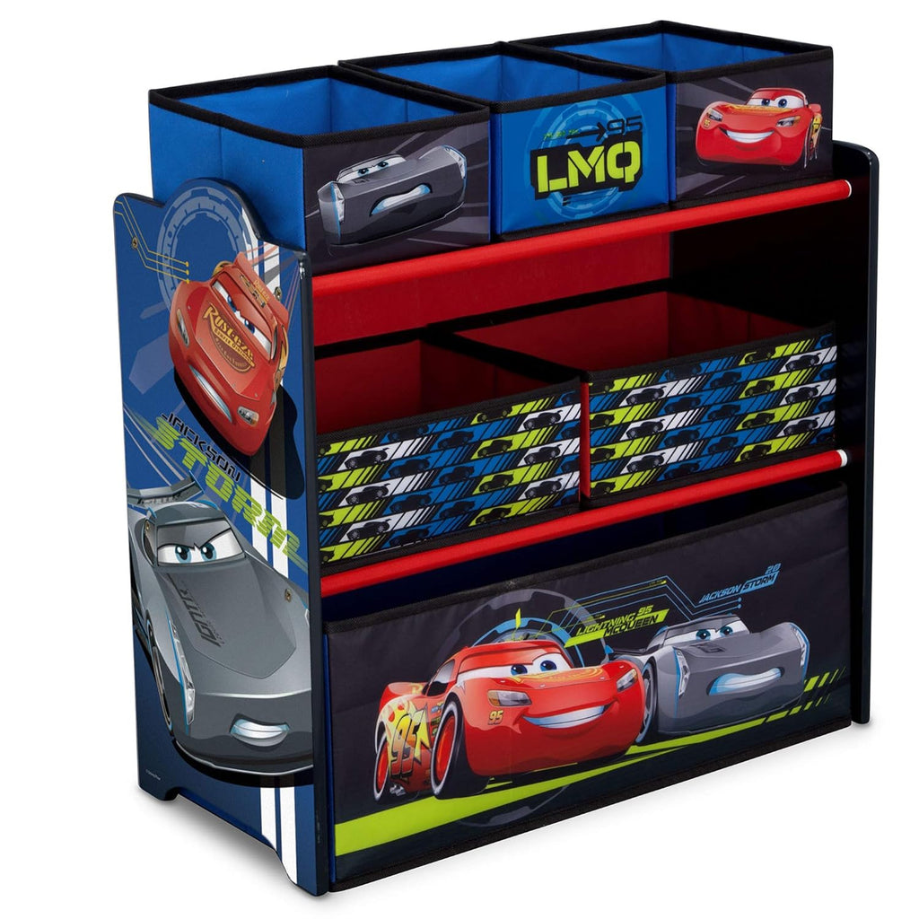 Toy Organizer and Kids Table and Chair Set With Storage (2 Chairs Included) I3767