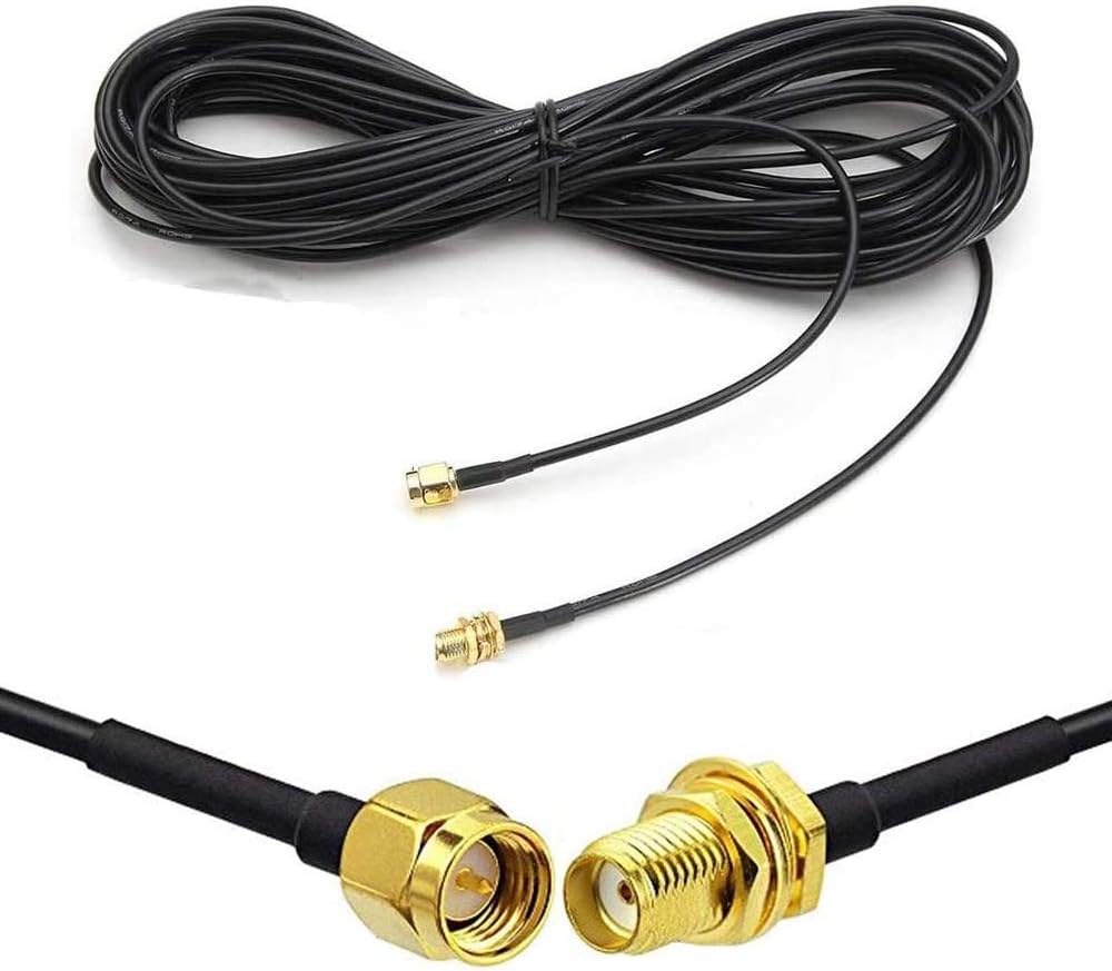 SMA Male to SMA Female RF Connector Extension Cable Pack of 2 D9570