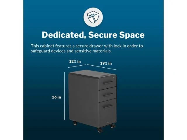 Slim File Cabinet with Three Drawers V75418