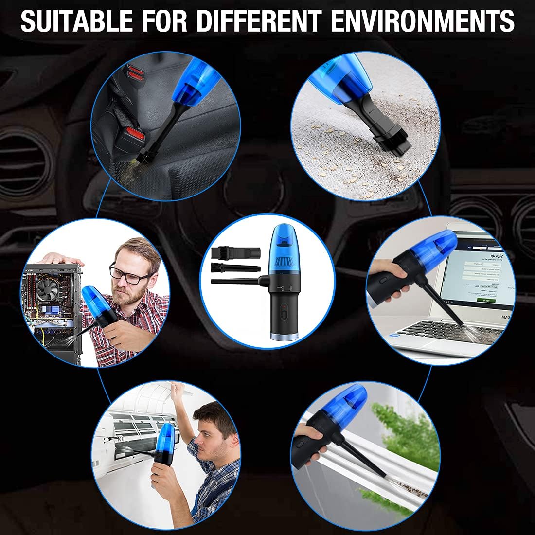Cordless Compressed Air Duster H8936