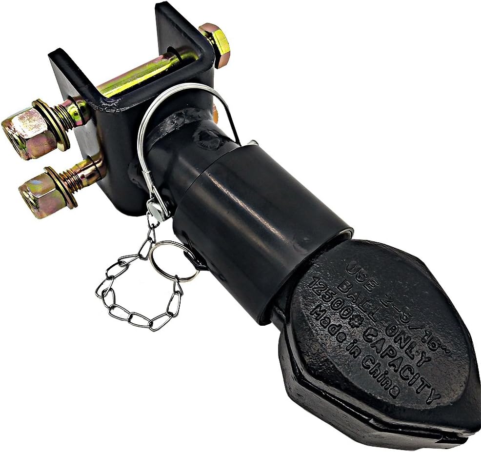 Gooseneck Adjustable Trailer Coupler 2-5/16" Ball Size 12500lbs Black Pack of 2 D954