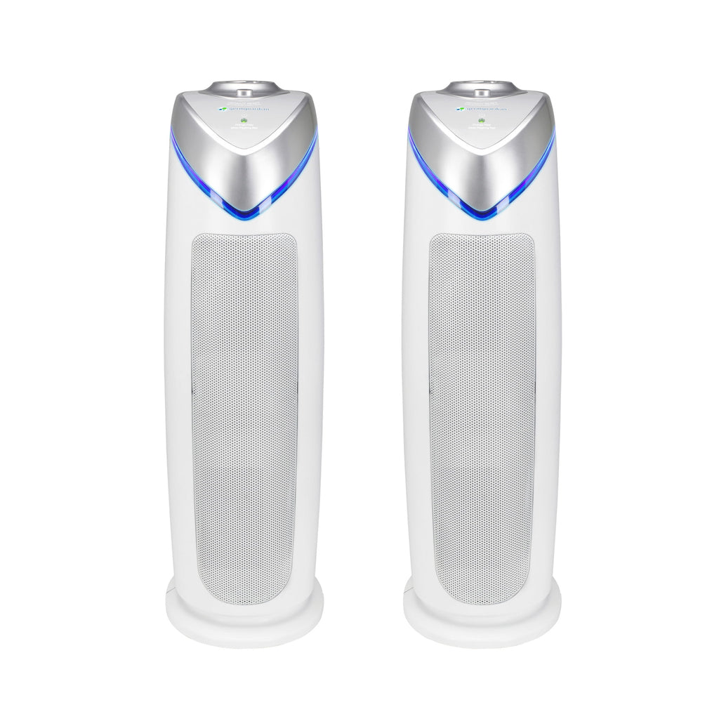 Tower Air Purifier with True HEPA Filter and UV-C Sanitizer, 2-Pack V195261
