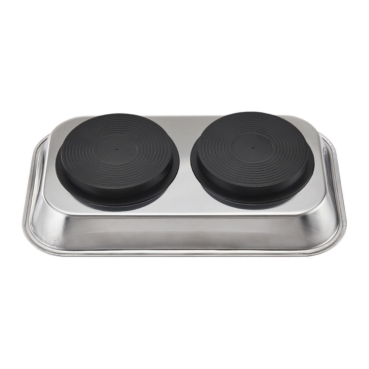 9-1/2 in. x 5-1/2 in. Magnetic Stainless Steel Parts Tray Y5341