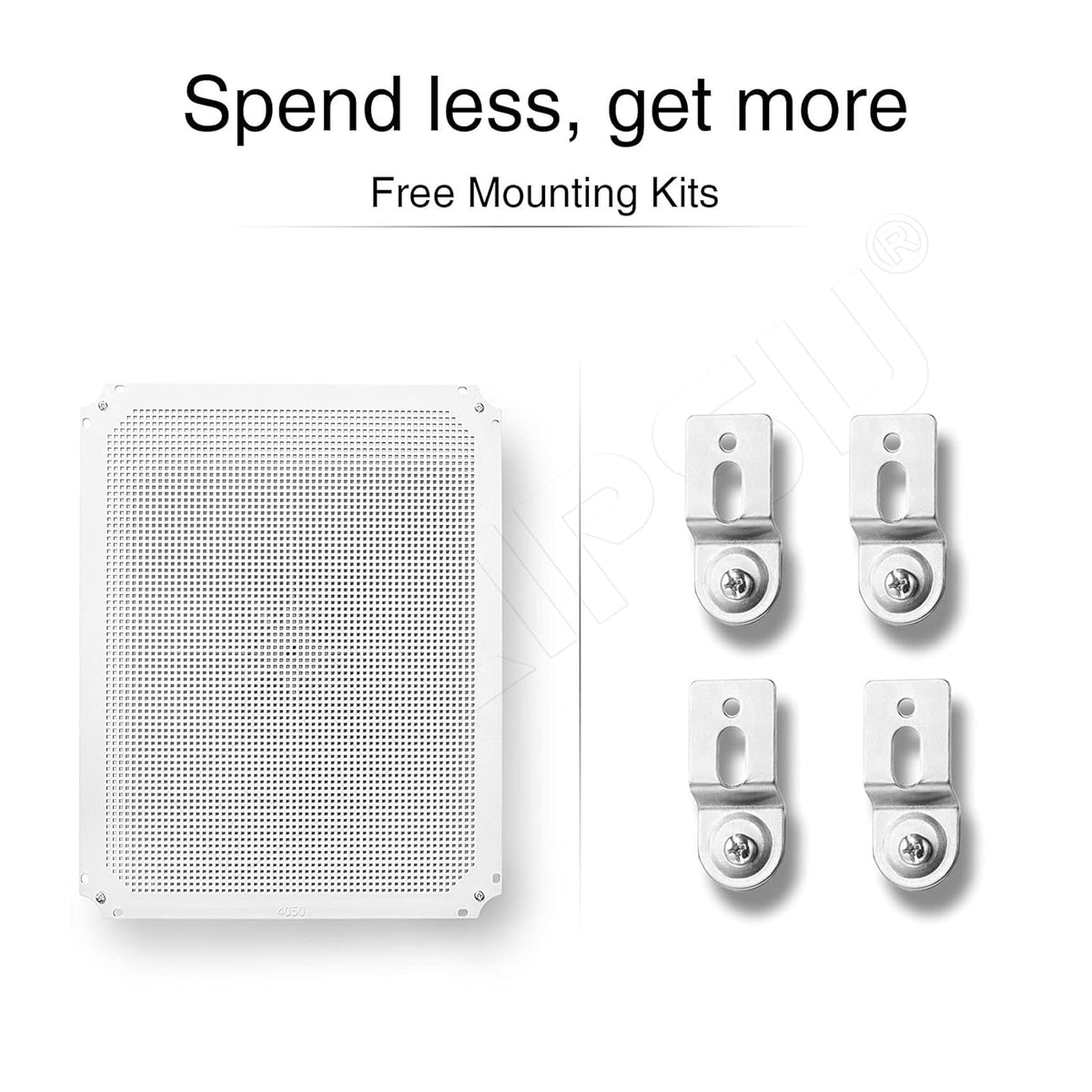 Junction Box with Mounting Plate, IP67 Waterproof ABS Plastic Grey Y762168