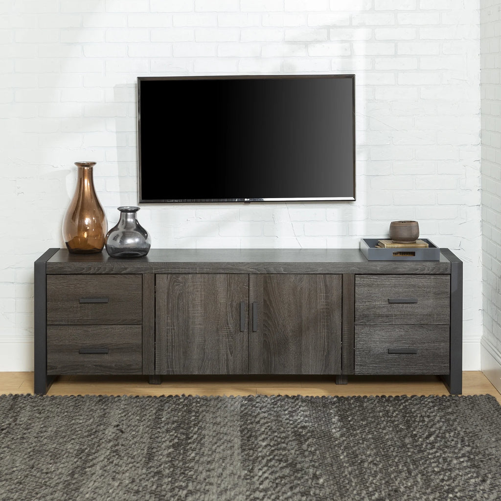 Metal and Wood TV Stand up to 78" Charcoal K4251