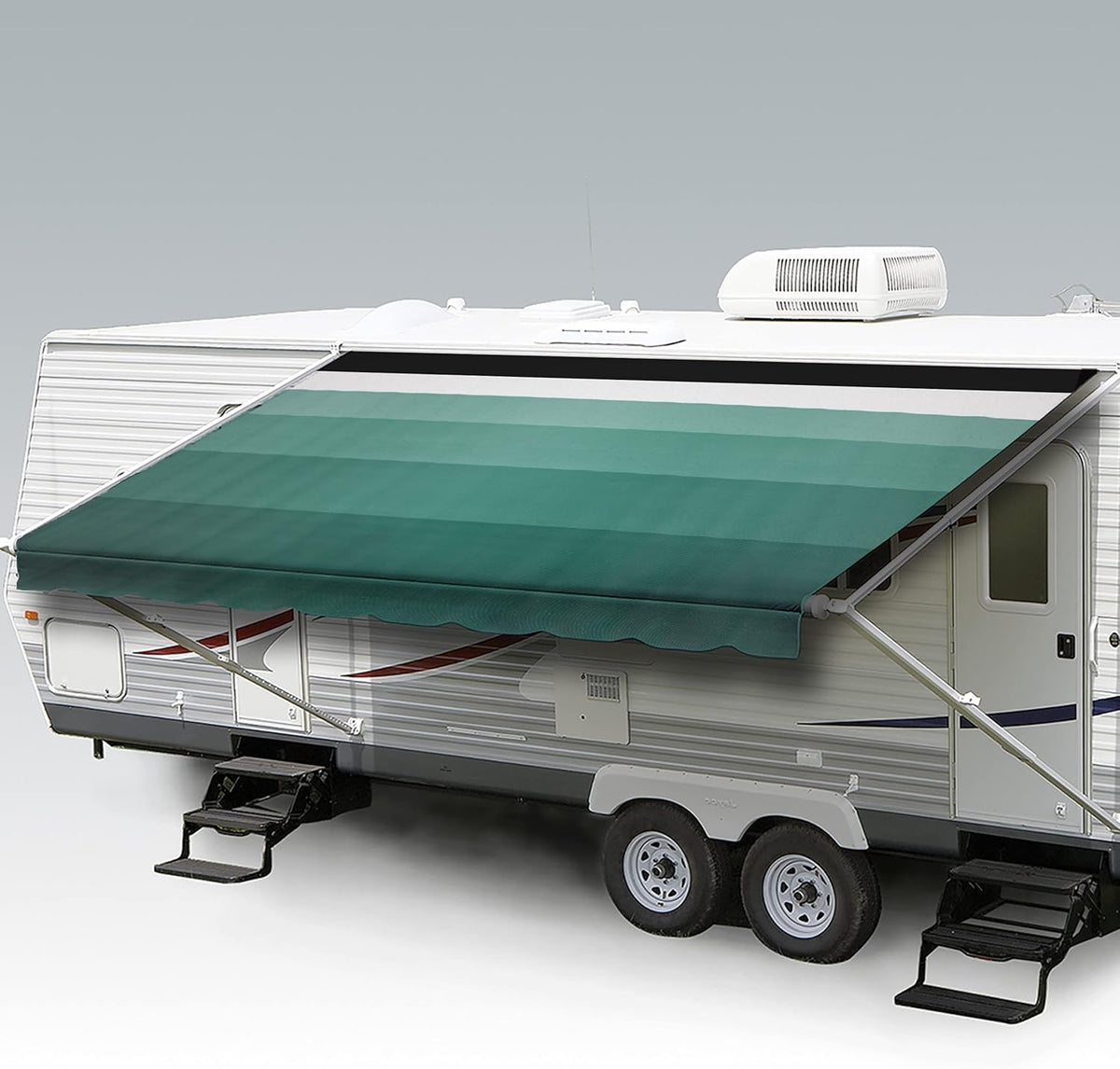 Heavy Duty Weatherproof Vinyl RV Awning Fabric Replacement K356
