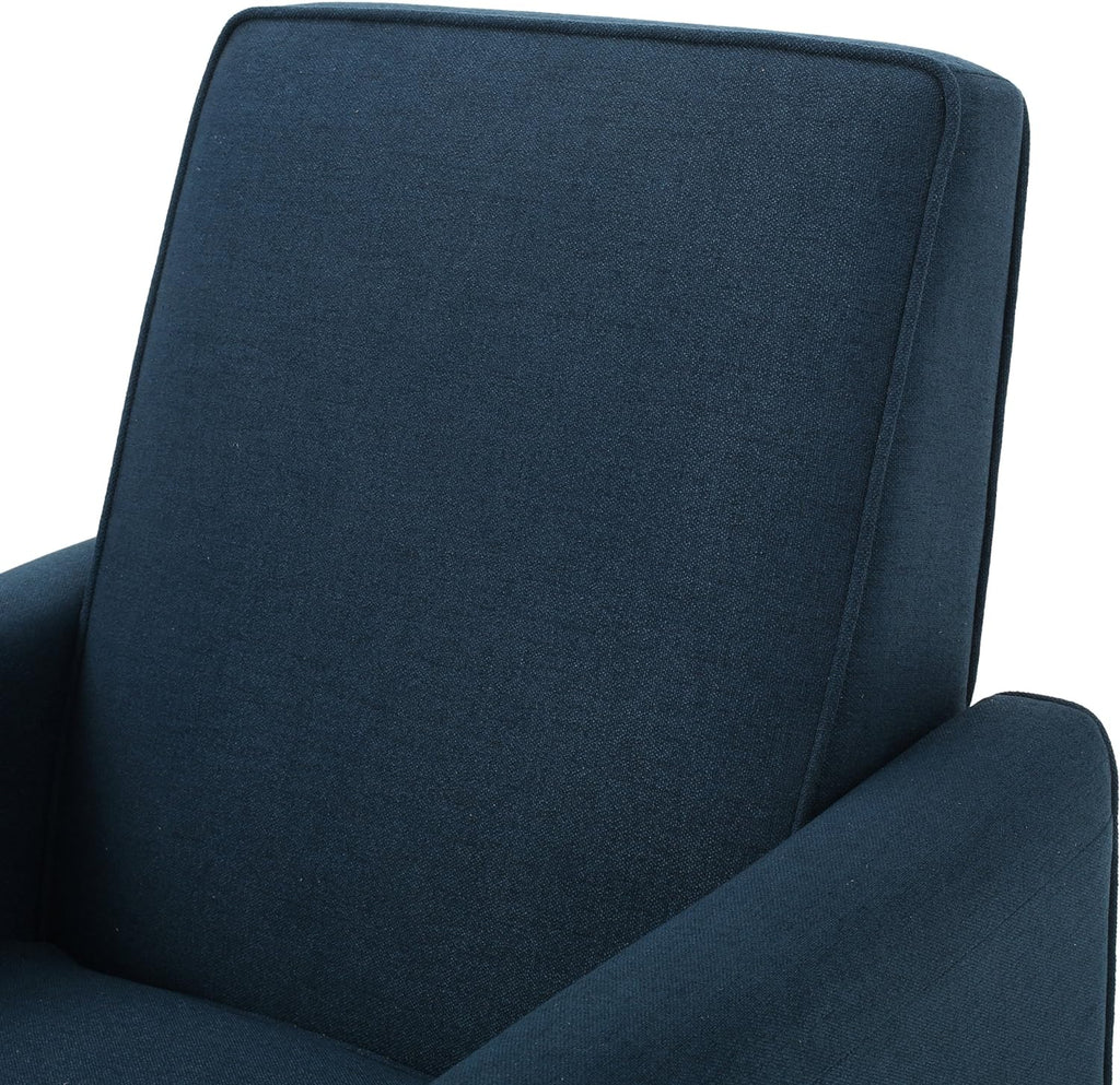 Dark Blue Fabric Recliner Club Chair N47585