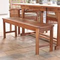 Brown Acacia Wood Patio Bench V595