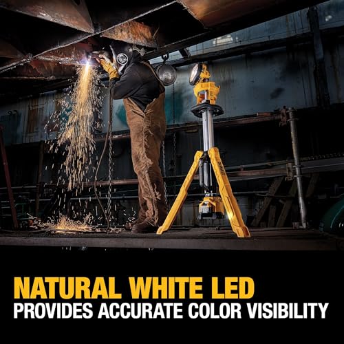 20V MAX Cordless LED Work Light and Tripod Base Kit with Battery and Charger T592