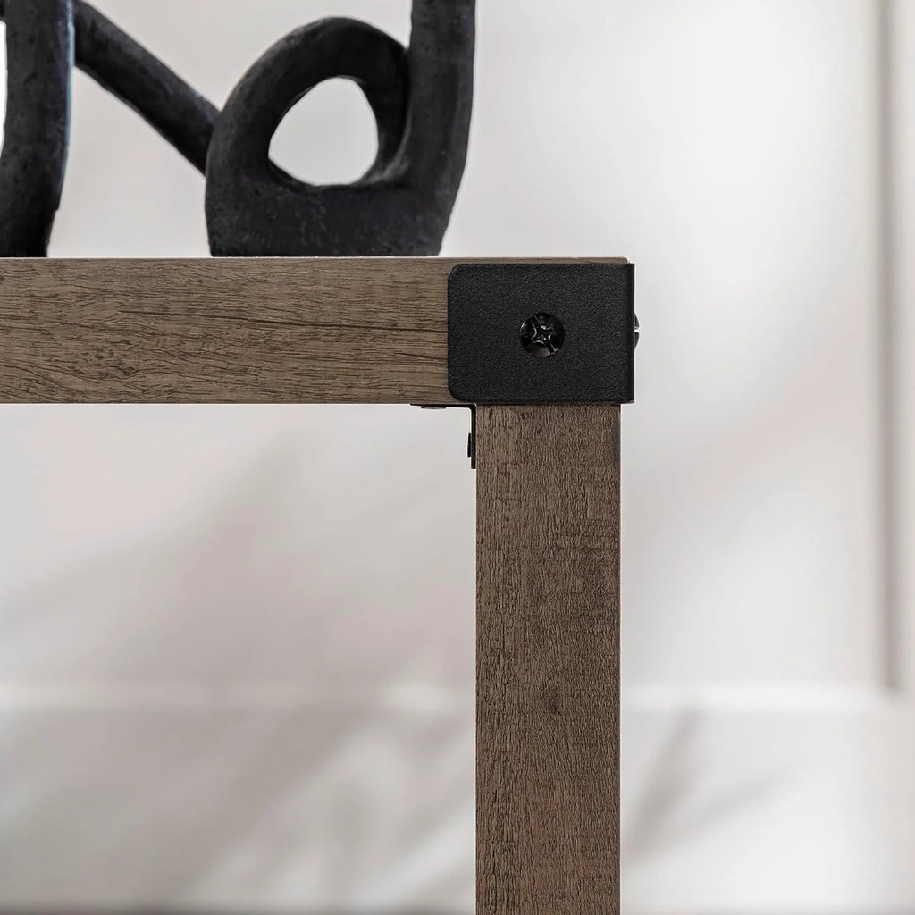 18 Inch Grey Wash Side Table Z249