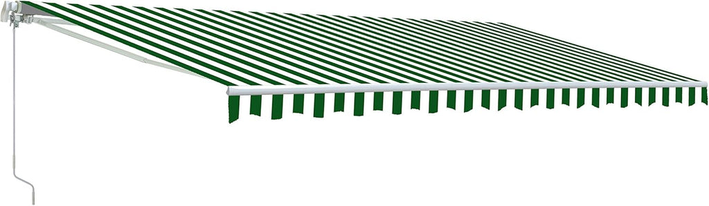 Motorized Retractable Patio Awning with Polyester Canopy C979342