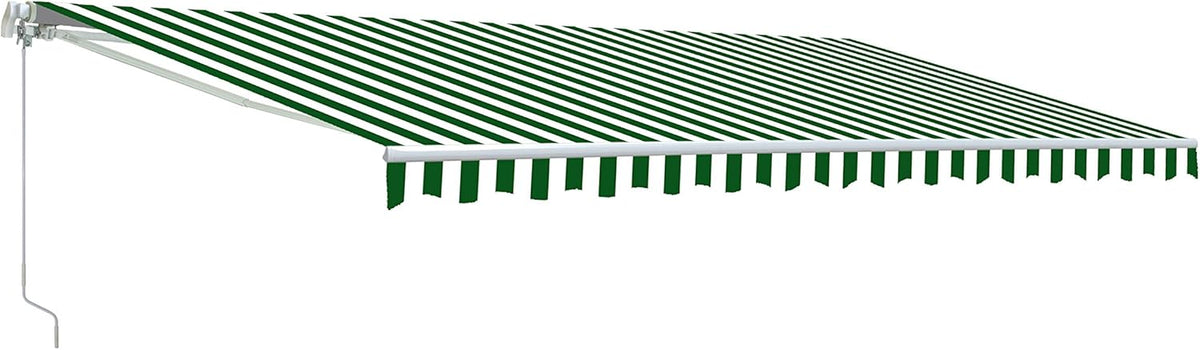 Motorized Retractable Patio Awning with Polyester Canopy C979342