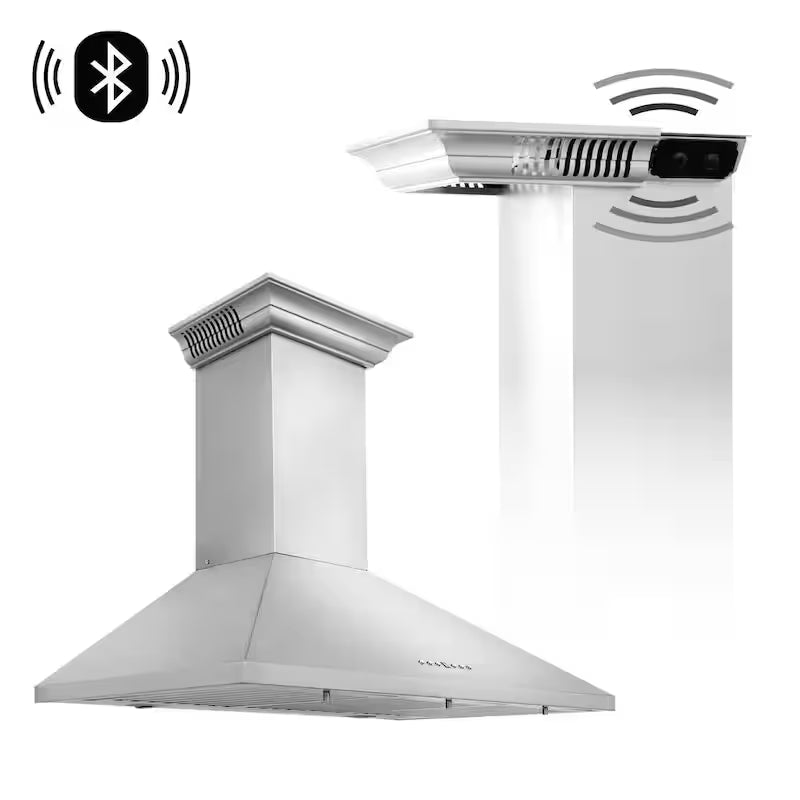 36 in. 400 CFM Ducted Wall Mount Range Hood in Stainless Steel R6059