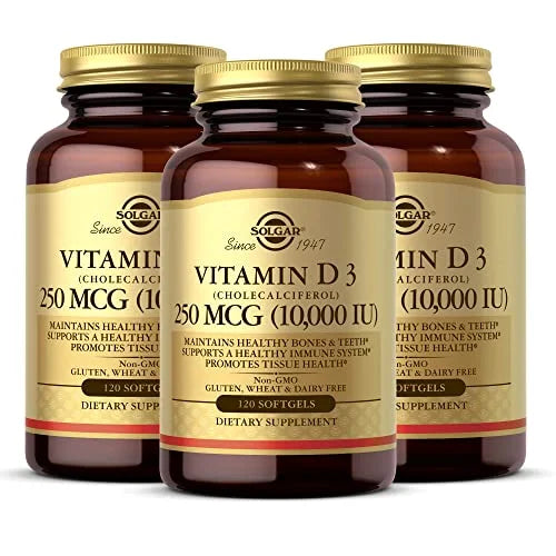 Vitamin D3 250 MCG (10,000 IU) 120 Softgels J32719