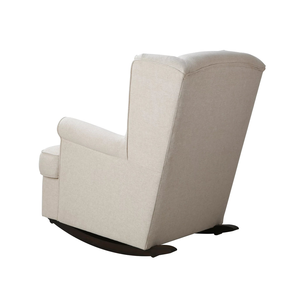 Upholstered Wingback Rocking Chair N505523