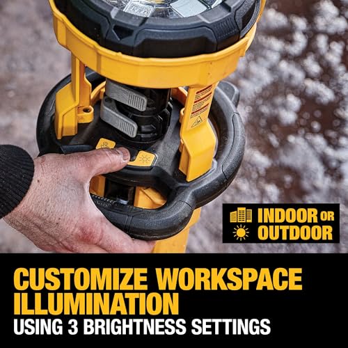 20V MAX Cordless LED Work Light and Tripod Base Kit with Battery and Charger T592