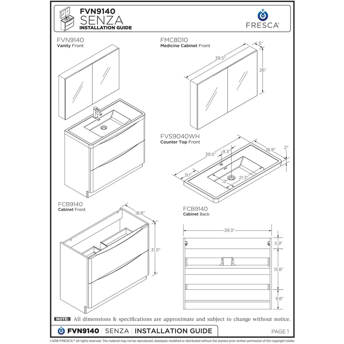 Glossy White Free Standing Bathroom Cabinet L873336