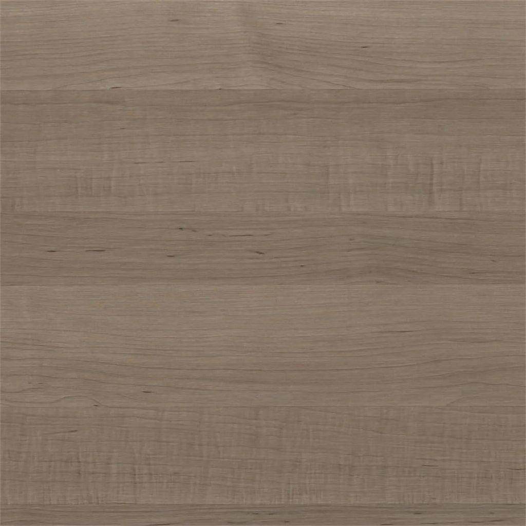 Ash Gray Engineered Wood Sit to Stand L Desk with Hutch O568