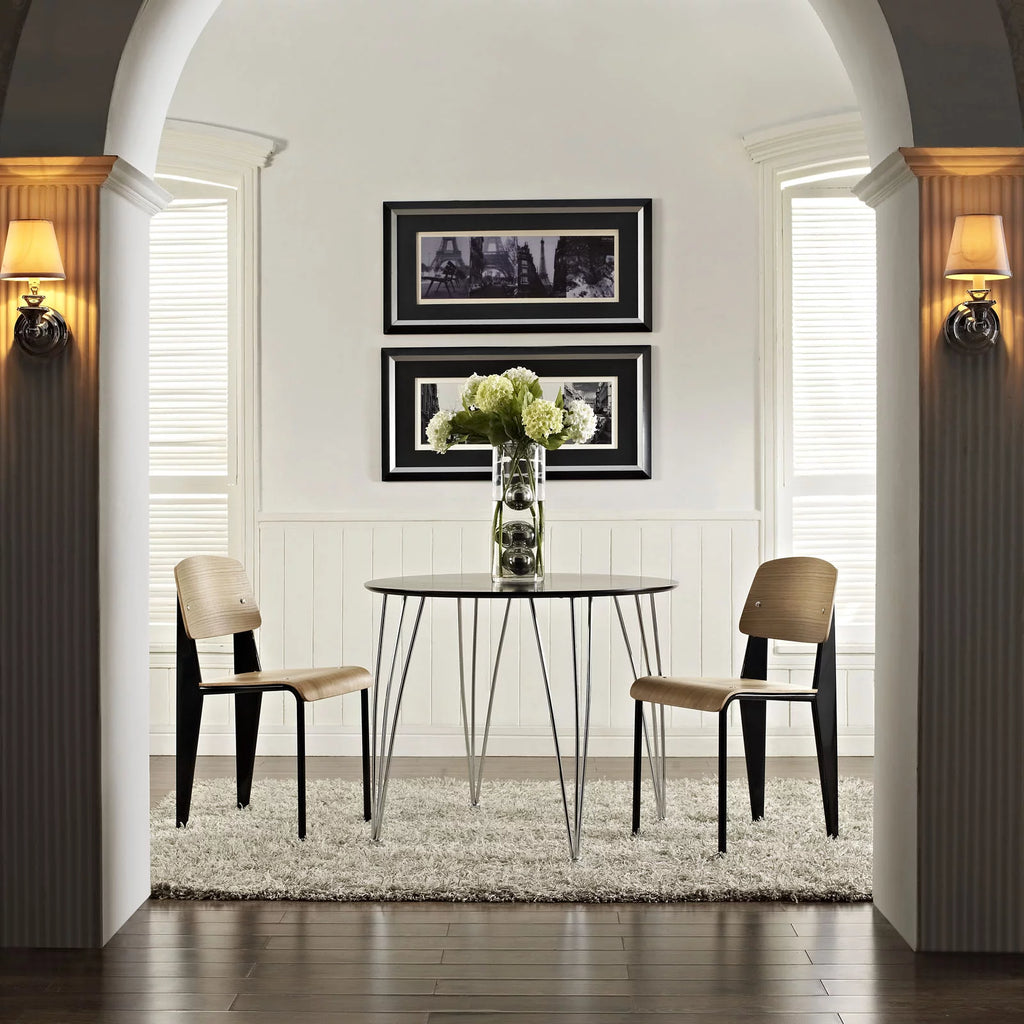 Black Wood Dining Side Chair E33462