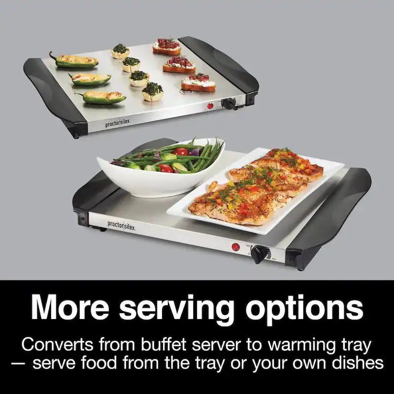 Stainless Steel Buffet Server with 2 Crocks G327