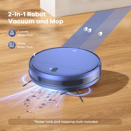 Robot Vacuum and Mop Combo, 2 in 1 Self-Charging Robotic Vacuum A228