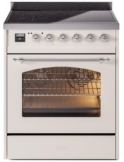 Antique White Induction Range with Electric Oven C48863