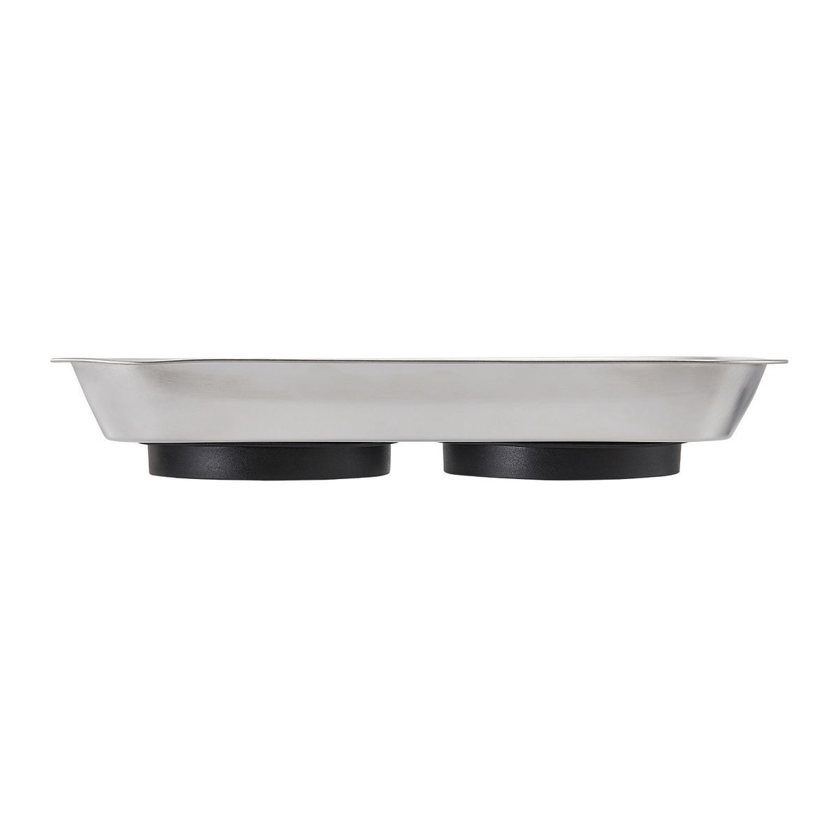 9-1/2 in. x 5-1/2 in. Magnetic Stainless Steel Parts Tray Y5341