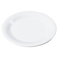 White 9x22 Melamine Narrow Rim Dinner Plate F80397