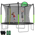 8FT 10FT 12FT 14FT 15FT Trampoline with Enclosure Net U671496