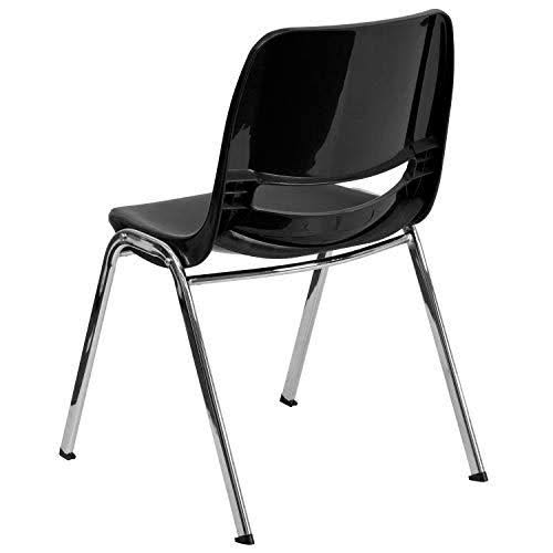 Black Stack Chair with Chrome Frame E89582