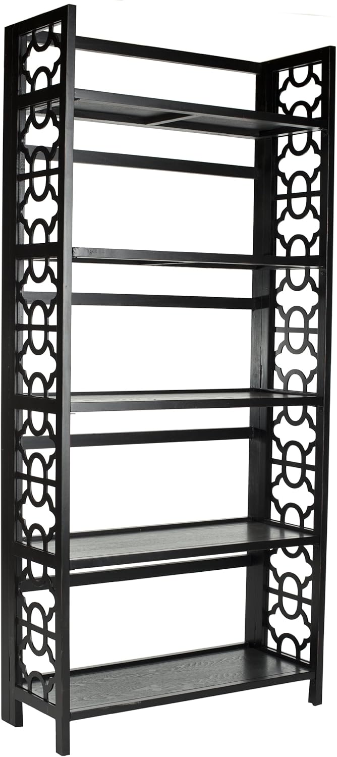 Black 5-Shelf Bookcase Y36077