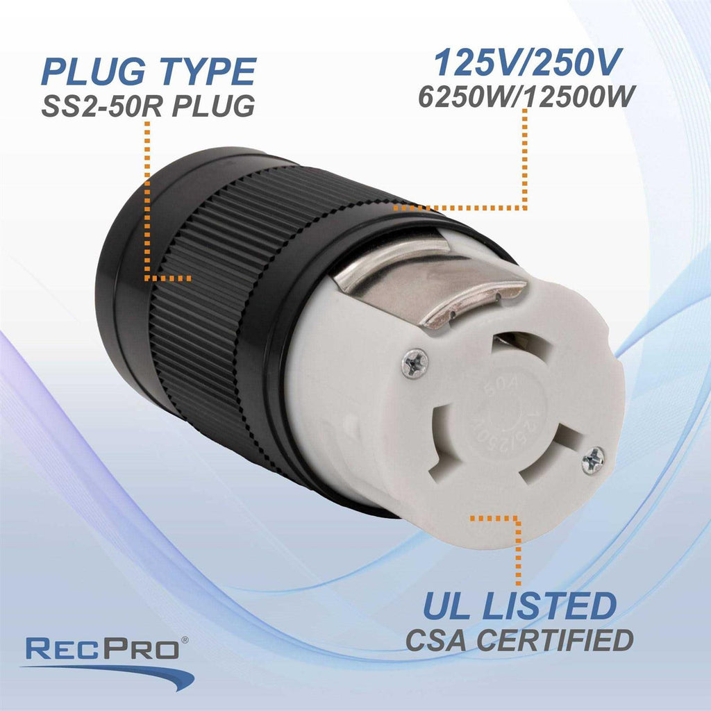 50 Amp RV Locking Plug Female Z541212