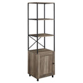 64x22 Storage Shelf with Cabinet Gray Wash J715