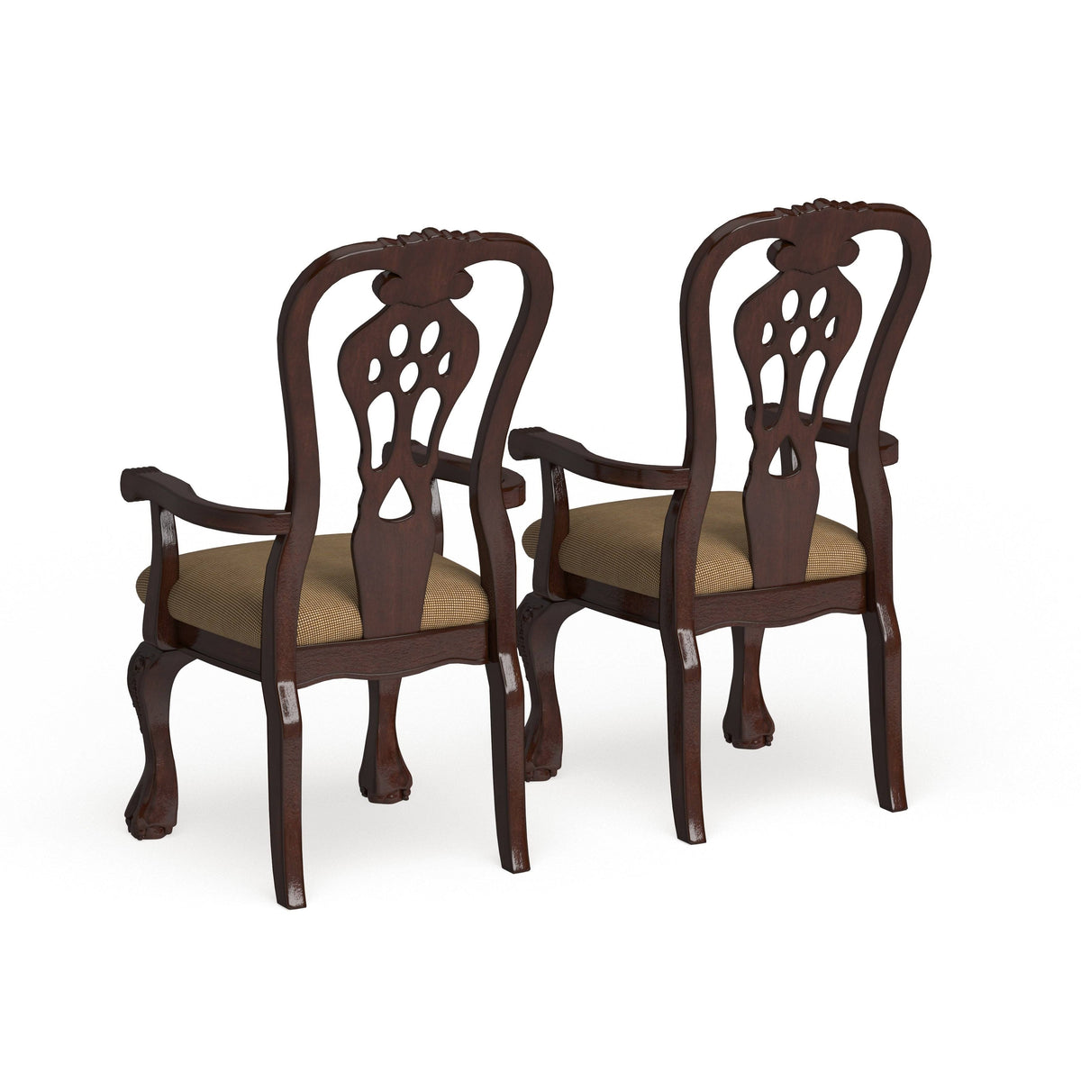 Cherry Arm Chair Set of 2 L776