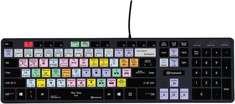 Slimline Editing Mechanical Keyboard for Windows PC B203