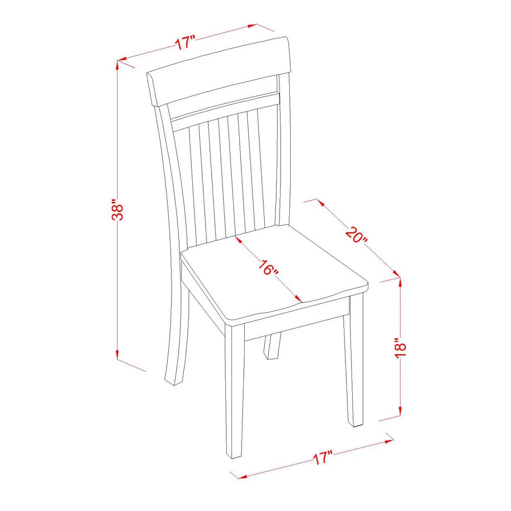 9-piece Cappuccino Dining Set with Wood Chairs B550669