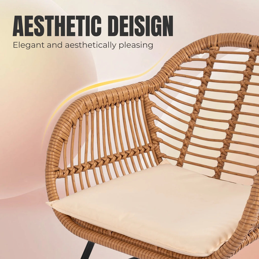 3-Piece Beige Patio Conversation Set S5941