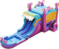 Commercial Grade Bounce House Inflatable with Water Slide and Pool Combo, Dual Lane Slide Z96279