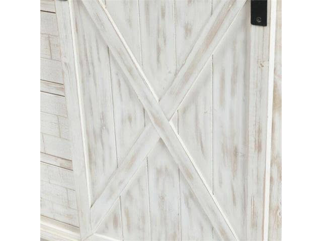 White Farmhouse Storage Cabinet B51337