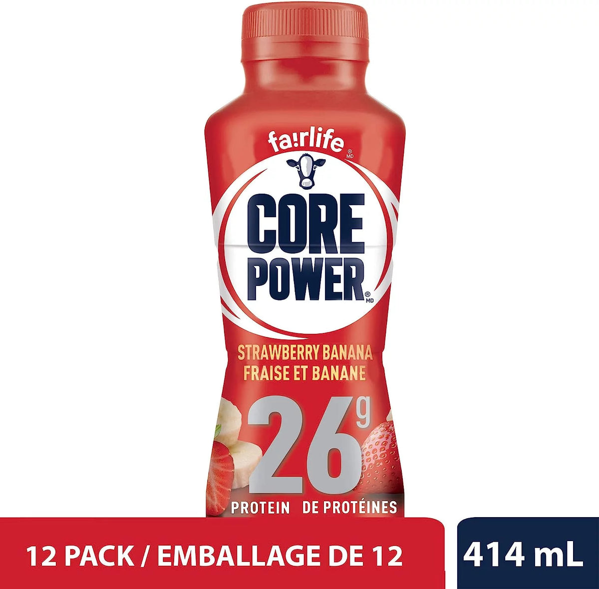 Banana & Strawberry Banana Protein Shakes 24 Bottle Pack N9071