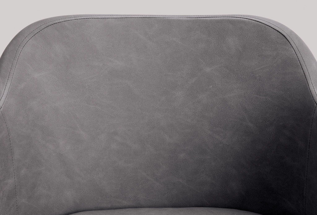Gray Faux Leather Accent Chair G79777